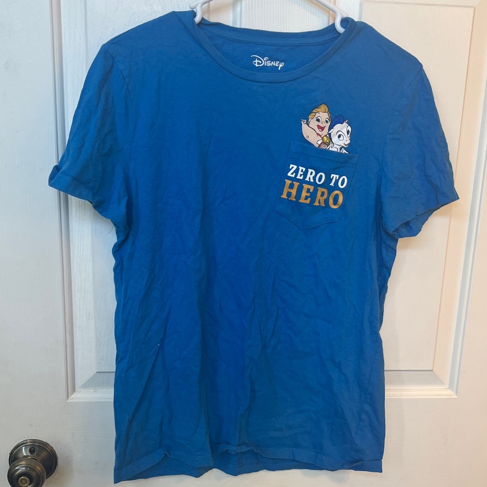 Disney Blue 'Zero to Hero' Pocket T‑Shirt